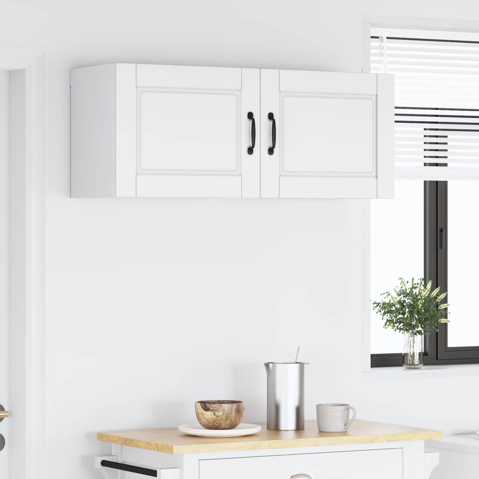 Köksskåp med hylla 2 pcs Vit 50 x 31 x 40 cm Konstruerat trä