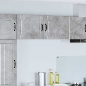 Köksskåp med hylla Betonggrå 50 x 31 x 40 cm Konstruerat trä