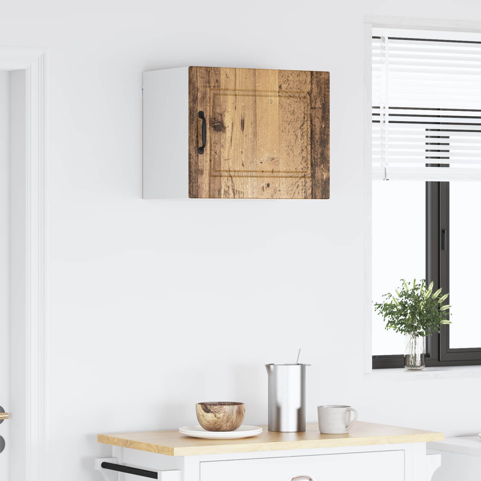 Köksskåp med hylla Gammalt trä 50 x 31 x 40 cm Konstruerat trä