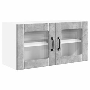 Köksskåp med hylla Betonggrå 80 x 31 x 40 cm Konstruerat trä