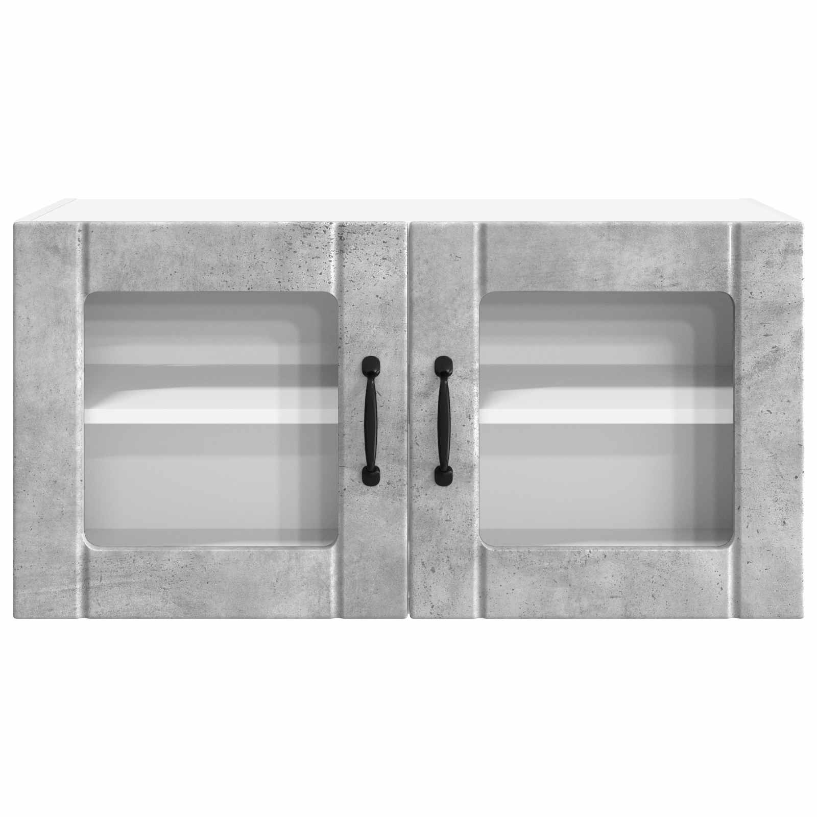 Köksskåp med hylla Betonggrå 80 x 31 x 40 cm Konstruerat trä