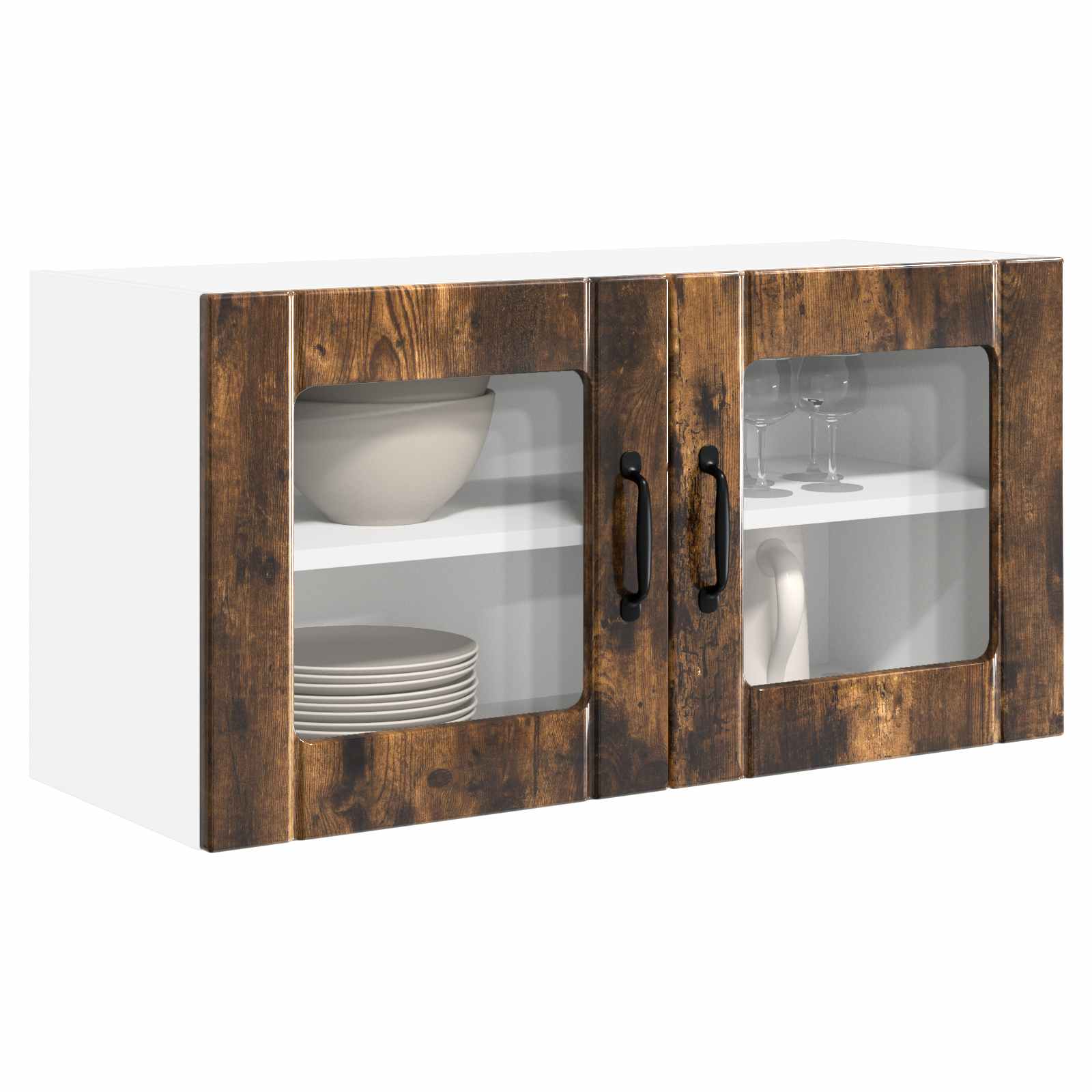 Köksskåp med hylla Rökt ek 80 x 31 x 40 cm Konstruerat trä