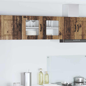 Köksskåp med hylla Gammalt trä 80 x 31 x 40 cm Konstruerat trä