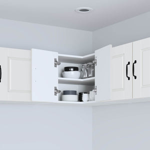 Köksskåp med hylla med dörr Vit 57 x 57 x 40 cm Konstruerat trä