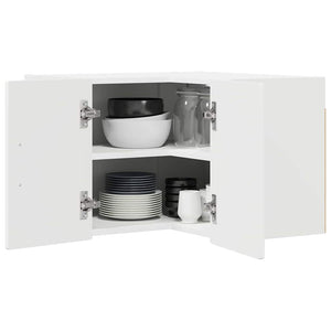 Köksskåp med hylla med dörr Vit 57 x 57 x 40 cm Konstruerat trä