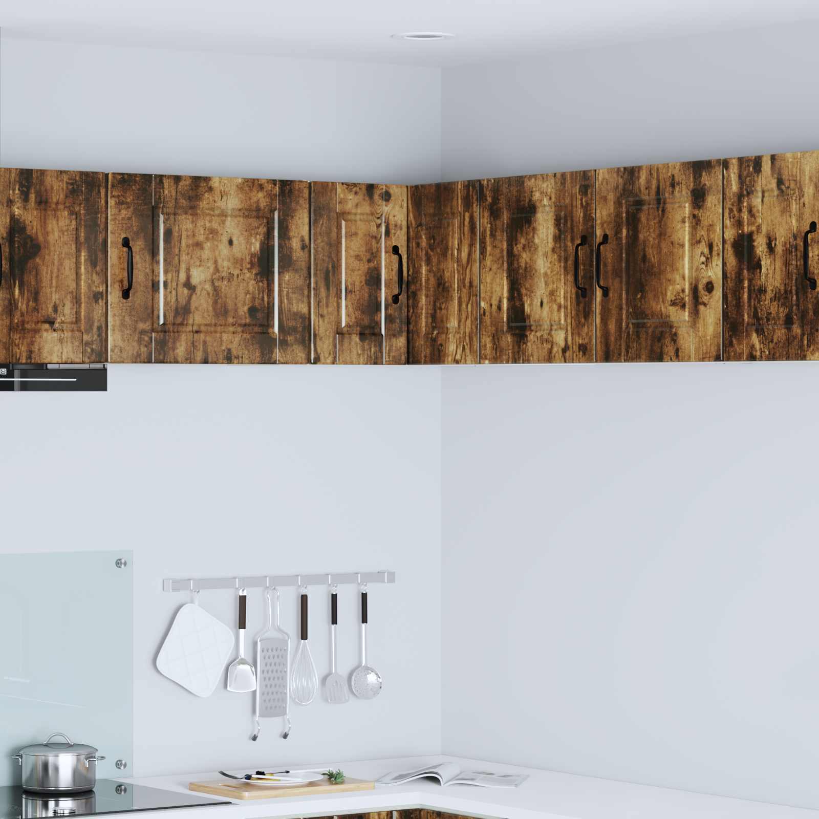 Köksskåp med hylla Rökt ek 57 x 57 x 40 cm Konstruerat trä