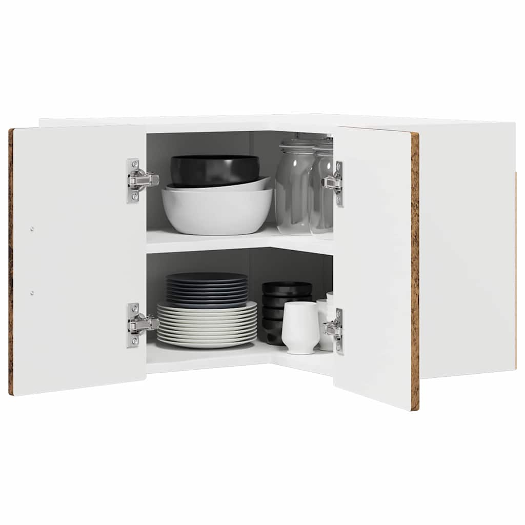 Köksskåp med hylla Gammalt trä 57 x 57 x 40 cm Konstruerat trä