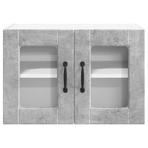 Köksskåp med hylla Betonggrå 60 x 31 x 40 cm Konstruerat trä