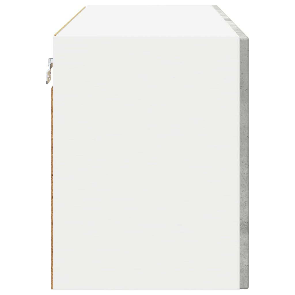 Köksskåp med hylla Betonggrå 60 x 31 x 40 cm Konstruerat trä