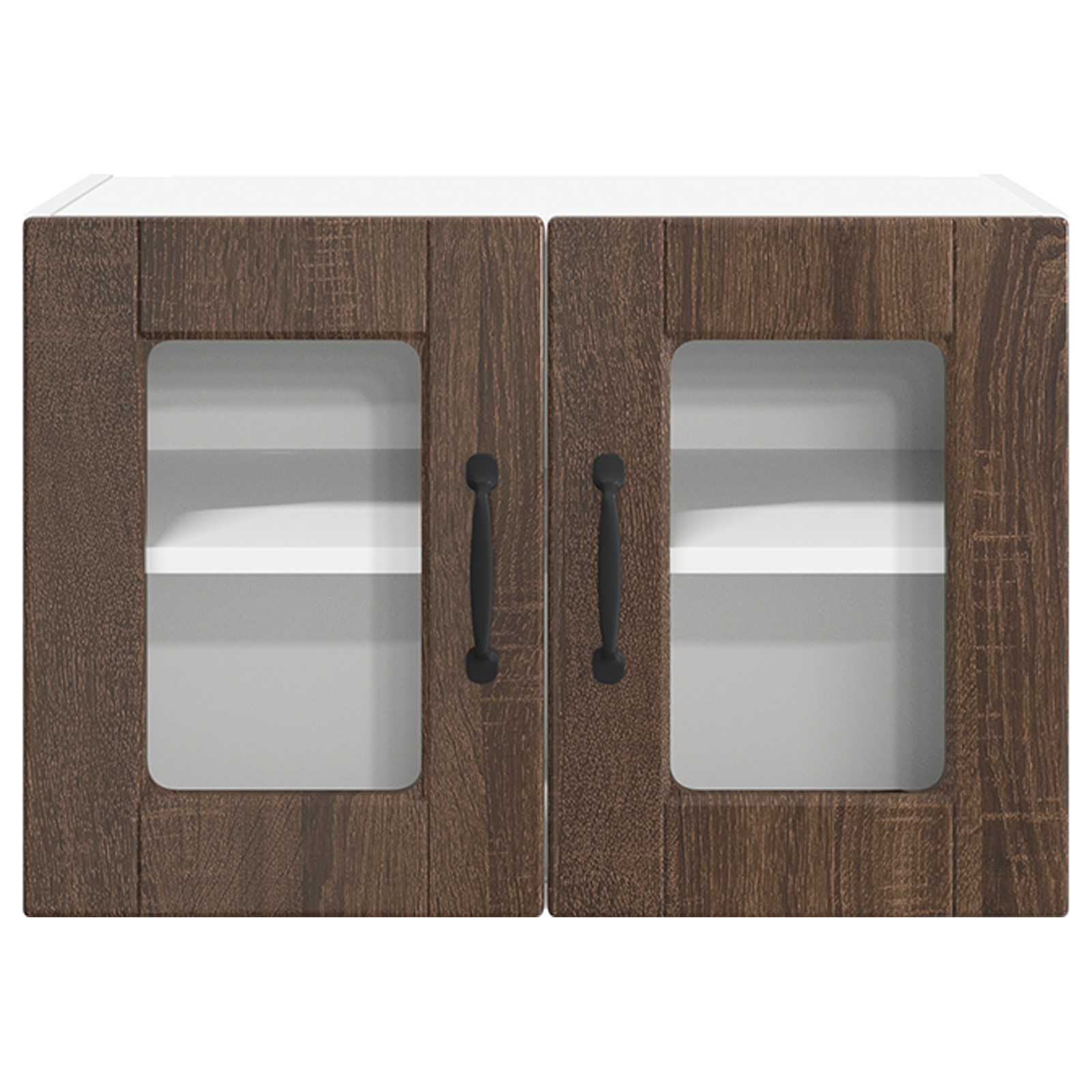 Köksskåp med dörr 2 pcs Brun Ek 60 x 31 x 40 cm Konstruerat trä