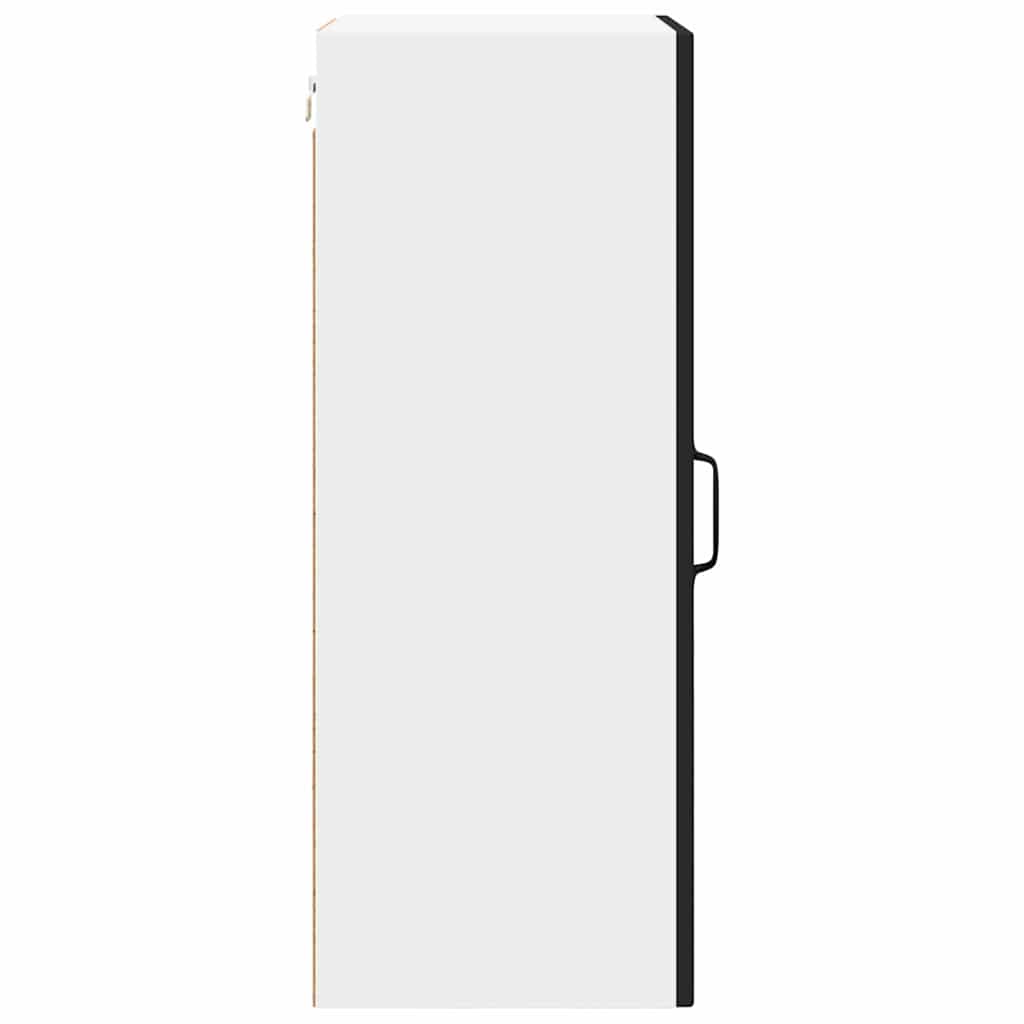 Köksskåp med hylla Svart 40 x 31 x 80 cm Konstruerat trä