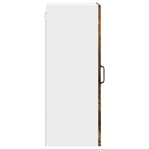 Köksskåp med dörr 2 pcs Rökt ek 40 x 31 x 80 cm Konstruerat trä