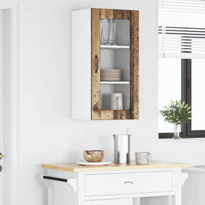 Köksskåp med hylla Gammalt trä 40 x 31 x 80 cm Konstruerat trä