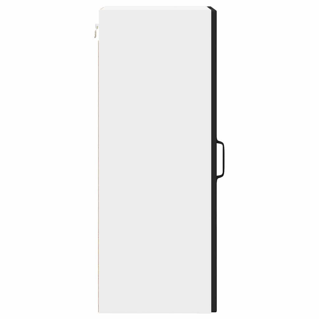 Köksskåp med hylla Svart 30 x 31 x 80 cm Konstruerat trä