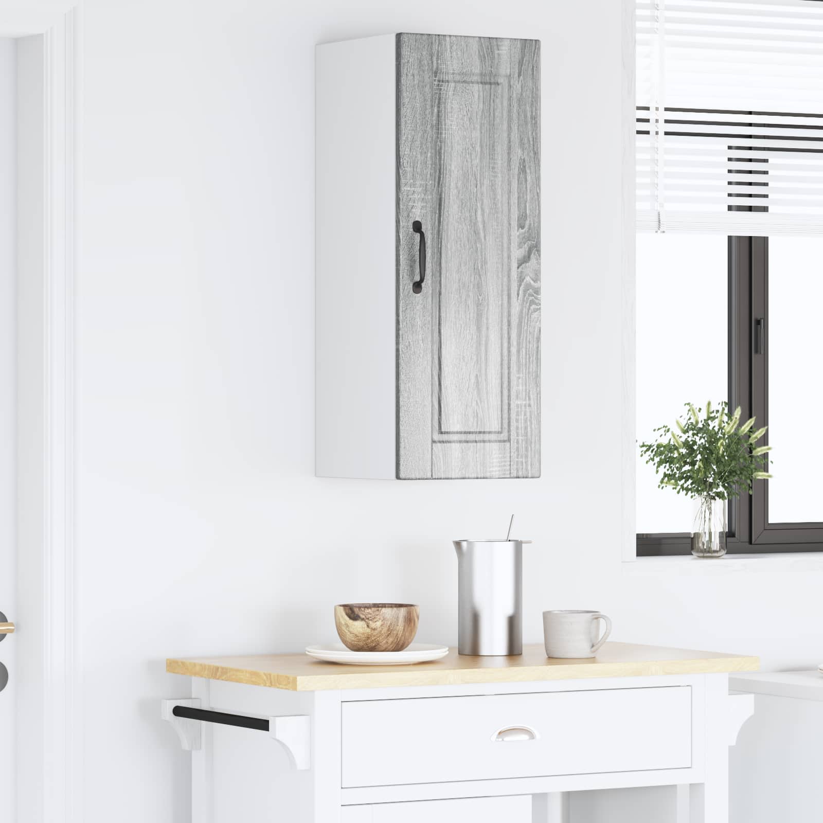 Köksskåp med hylla Grå Sonoma 30 x 31 x 80 cm Konstruerat trä