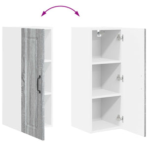 Köksskåp med hylla Grå Sonoma 30 x 31 x 80 cm Konstruerat trä