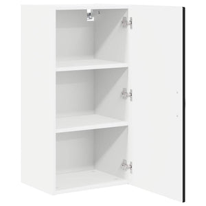 Köksskåp med hylla Svart 40 x 31 x 80 cm Konstruerat trä