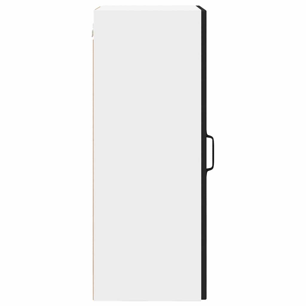 Köksskåp med hylla Svart 40 x 31 x 80 cm Konstruerat trä