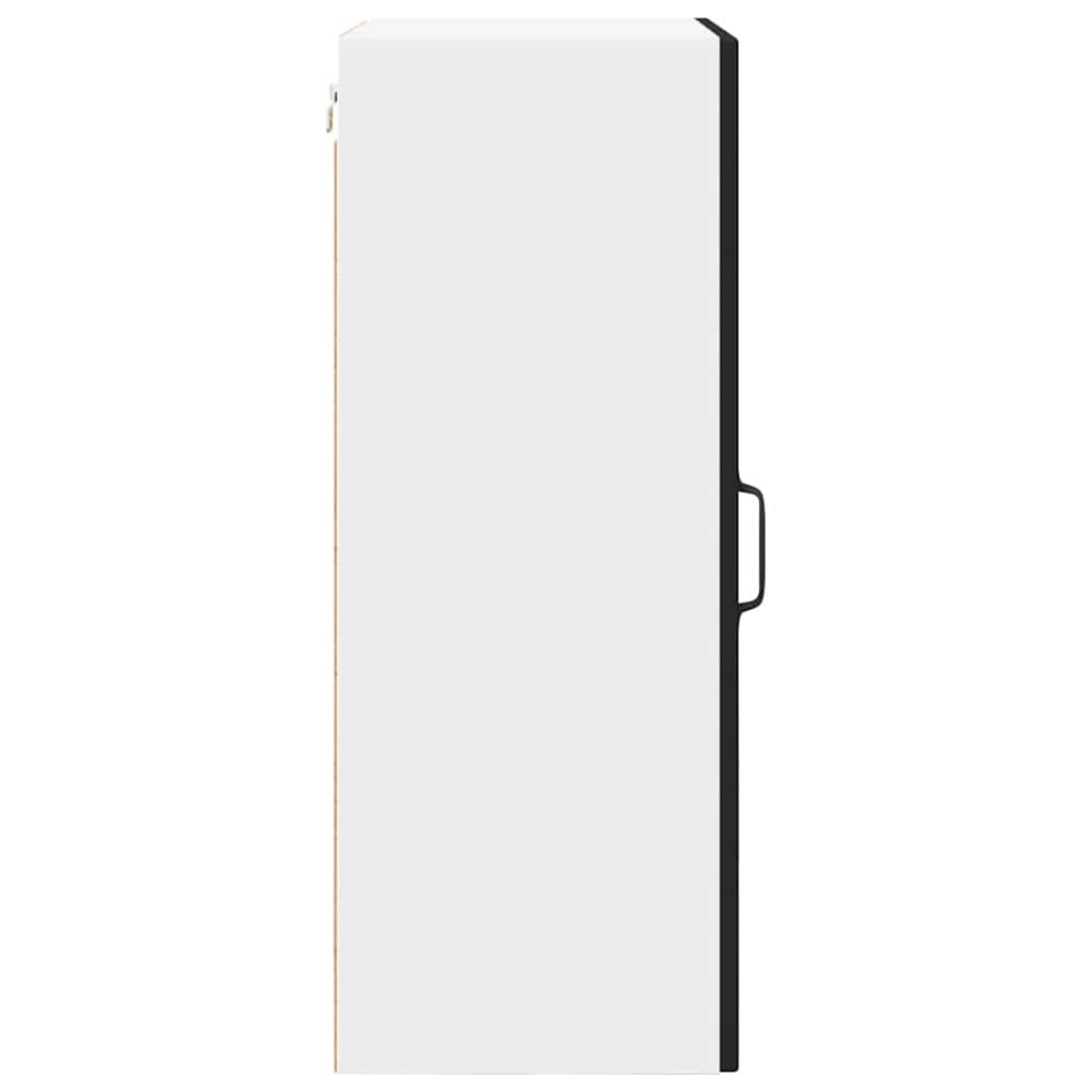 Köksskåp med hylla Svart 50 x 31 x 80 cm Konstruerat trä