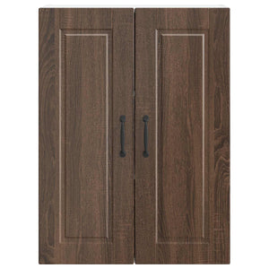 Köksskåp med hylla Brun Ek 60 x 31 x 80 cm Konstruerat trä