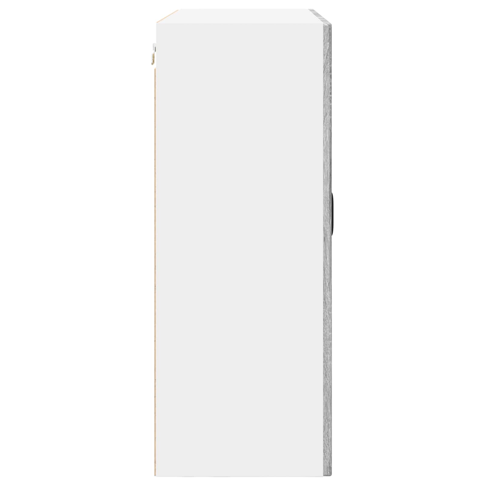 Köksskåp med hylla Grå Sonoma 80 x 31 x 80 cm Konstruerat trä