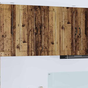 Köksskåp med hylla Gammalt trä 80 x 31 x 80 cm Konstruerat trä