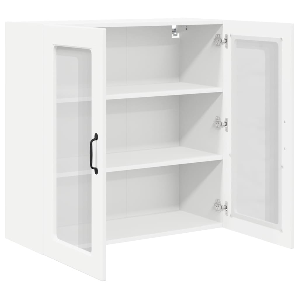 Köksskåp med hylla med dörr Vit 80 x 31 x 80 cm Konstruerat trä