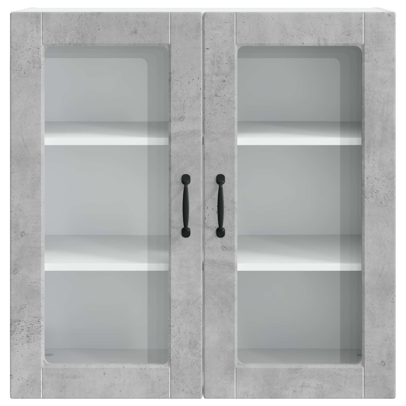 Köksskåp med hylla Betonggrå 80 x 31 x 80 cm Konstruerat trä