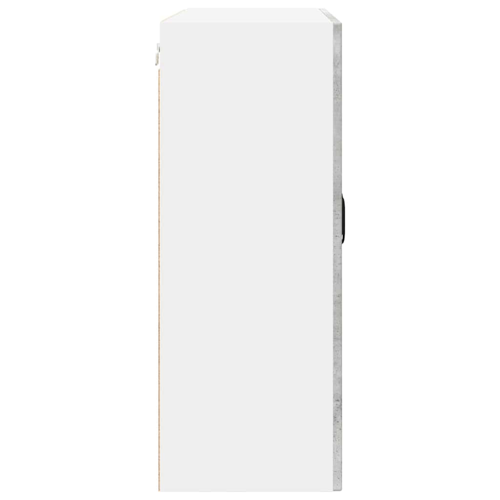 Köksskåp med hylla Betonggrå 80 x 31 x 80 cm Konstruerat trä