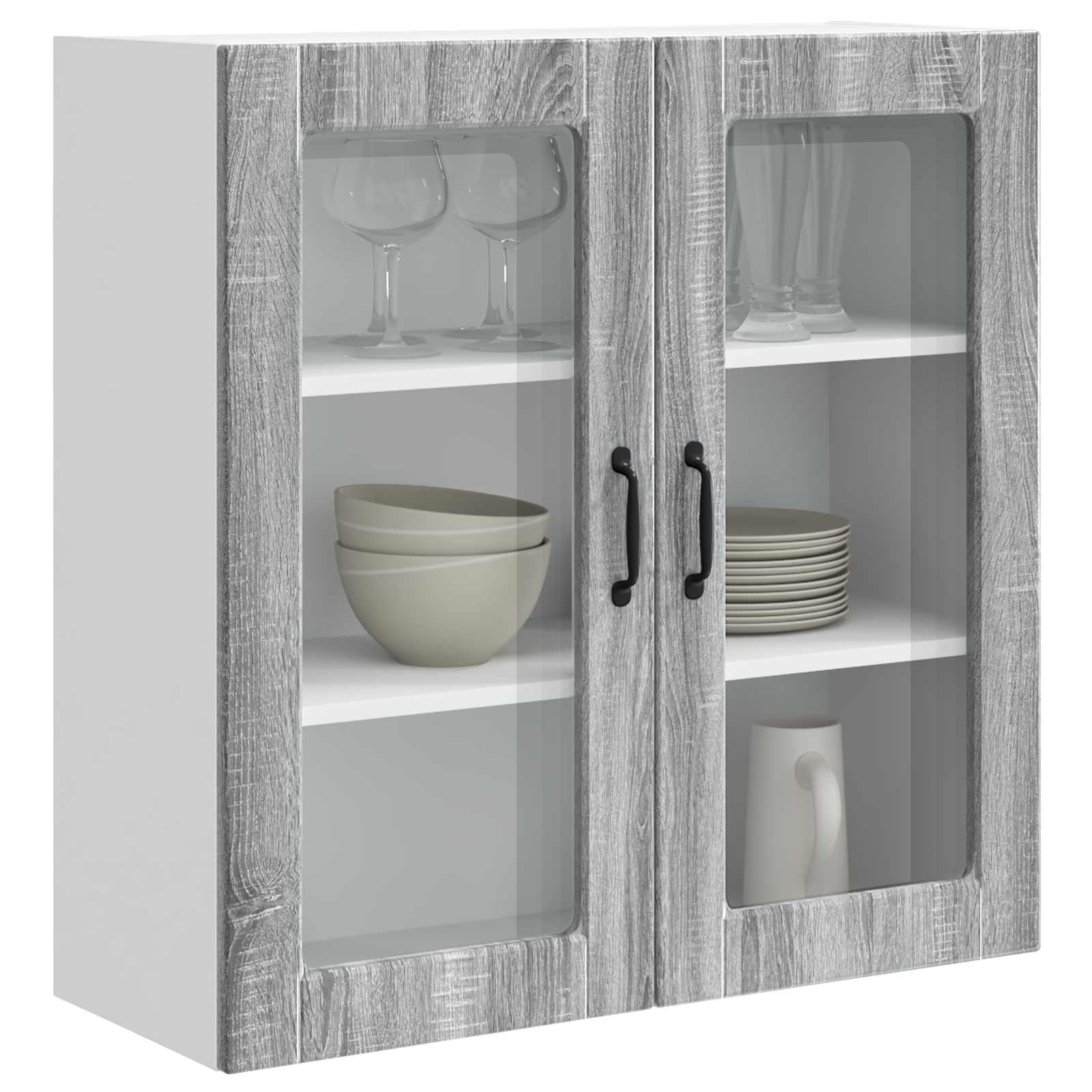 Köksskåp med hylla Grå Sonoma 80 x 31 x 80 cm Konstruerat trä