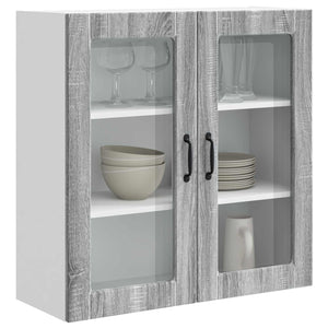 Köksskåp med hylla Grå Sonoma 80 x 31 x 80 cm Konstruerat trä