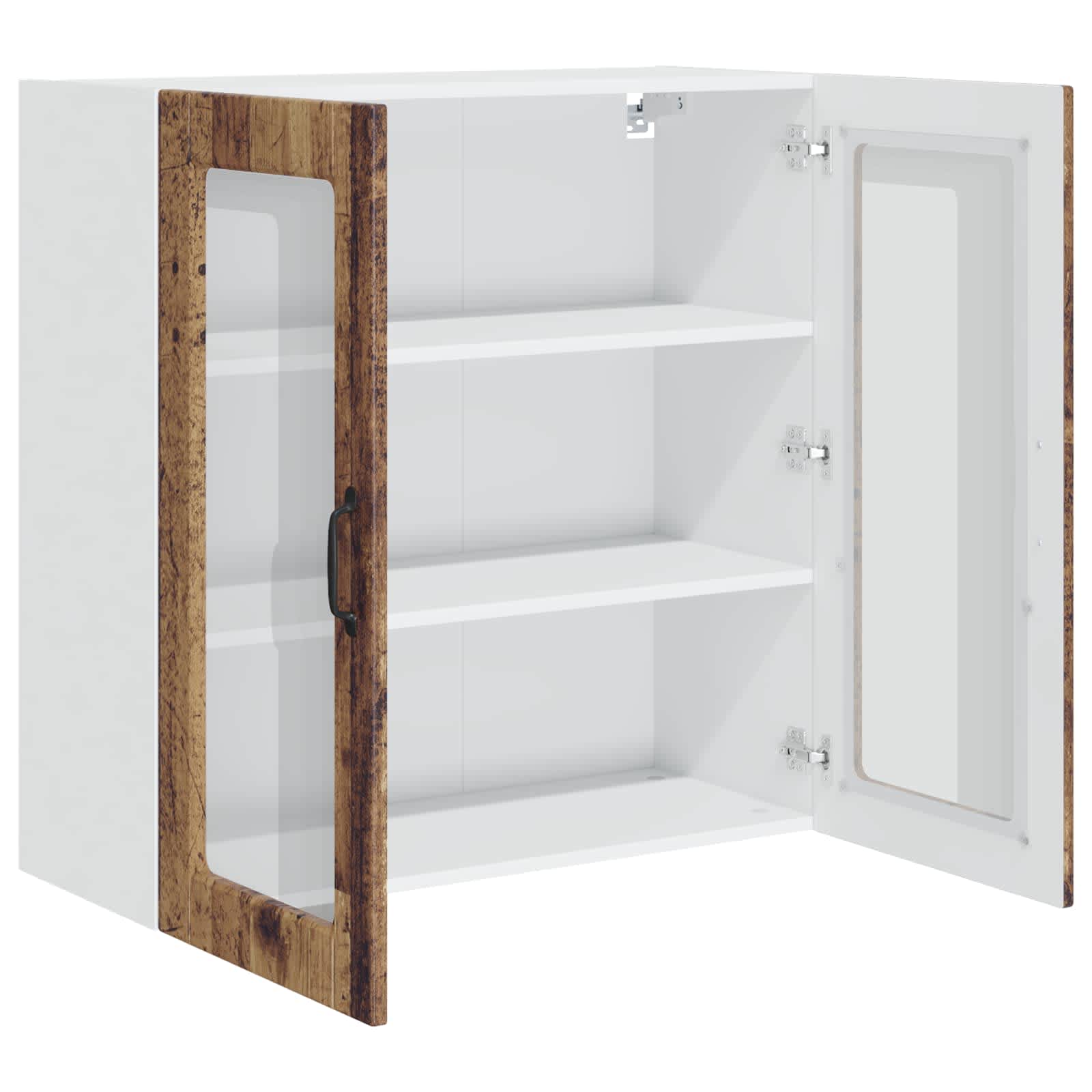 Köksskåp med hylla Gammalt trä 80 x 31 x 80 cm Konstruerat trä