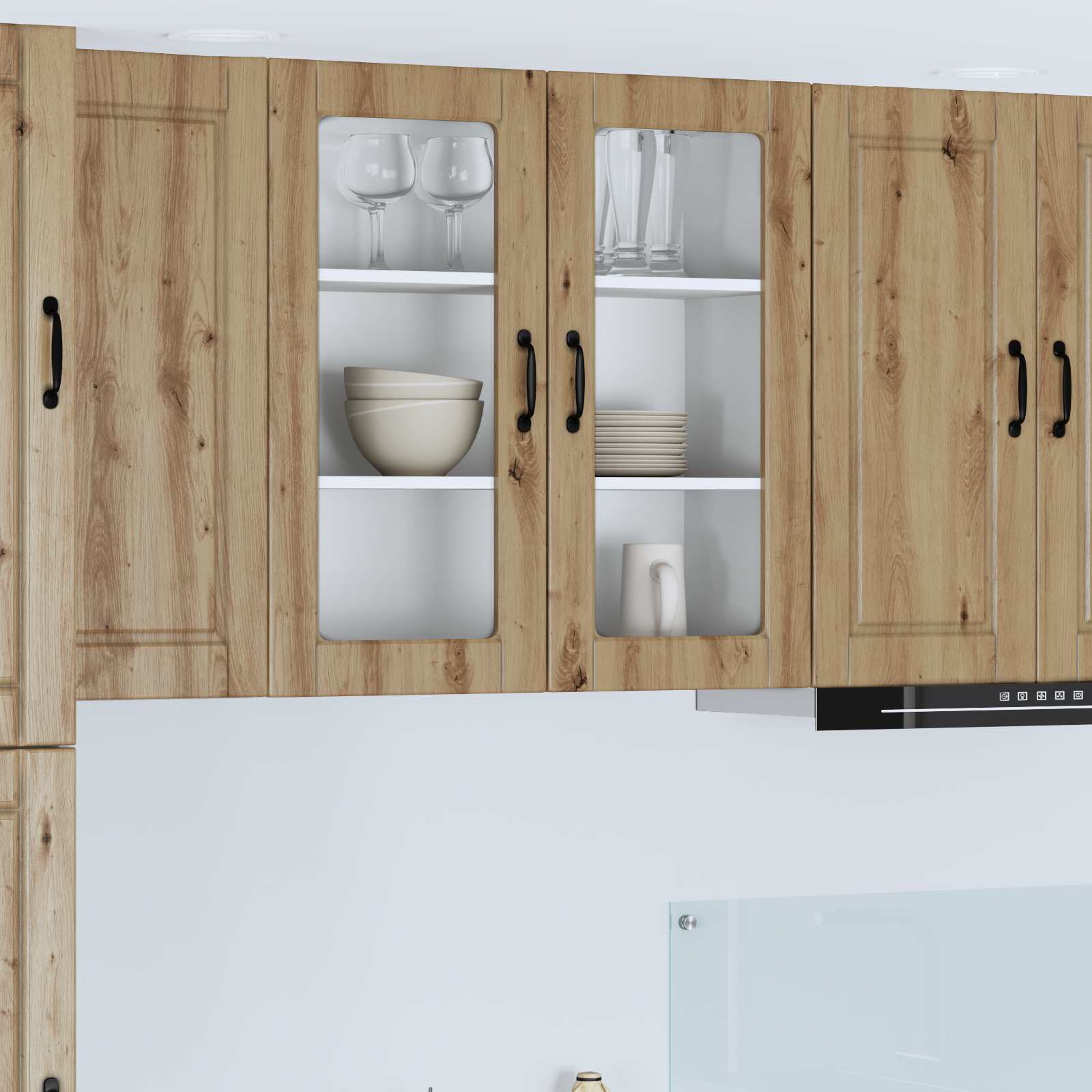 Köksskåp med hylla Artisan Ek 80 x 31 x 80 cm Konstruerat trä