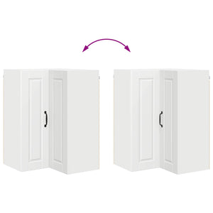 Köksskåp med hylla med dörr Vit 57 x 57 x 80 cm Konstruerat trä