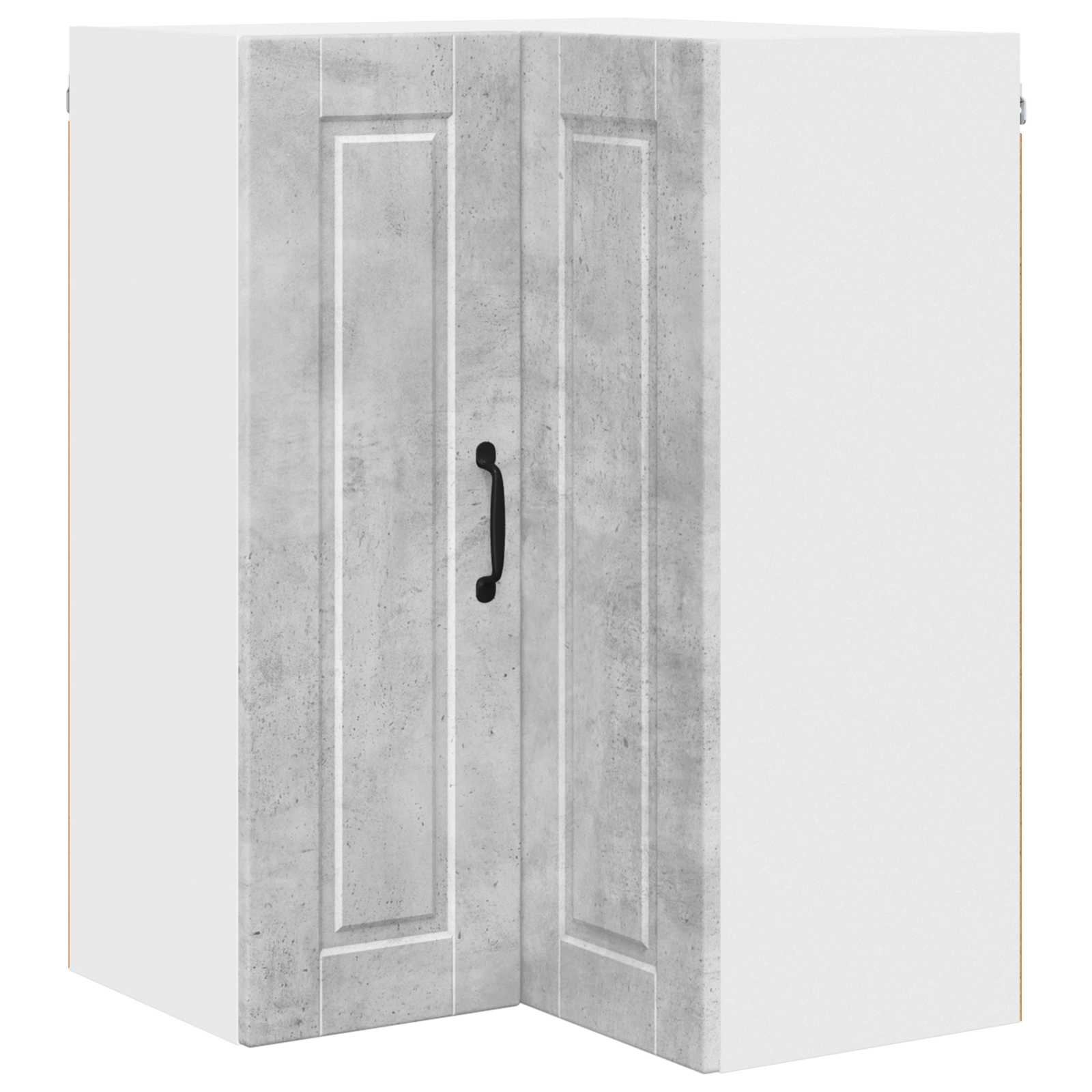 Köksskåp med hylla Betonggrå 57 x 57 x 80 cm Konstruerat trä