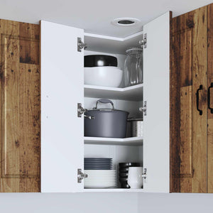 Köksskåp med hylla Gammalt trä 57 x 57 x 80 cm Konstruerat trä