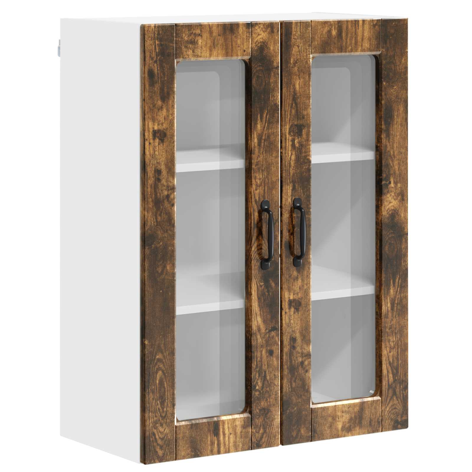 Köksskåp med hylla Rökt ek 60 x 31 x 80 cm Konstruerat trä