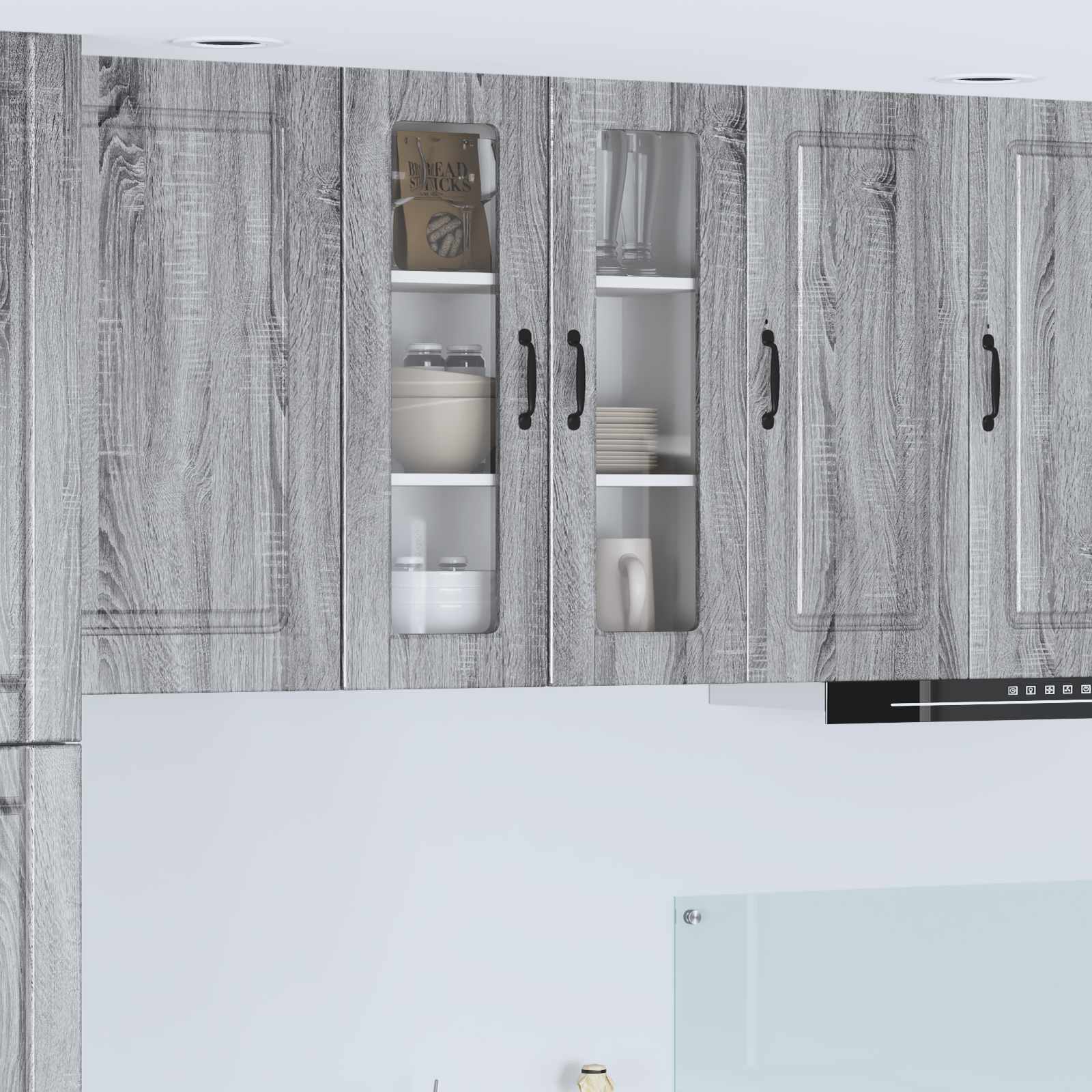 Köksskåp med hylla Grå Sonoma 60 x 31 x 80 cm Konstruerat trä