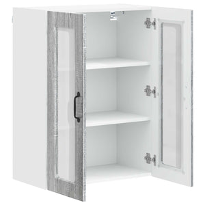 Köksskåp med hylla Grå Sonoma 60 x 31 x 80 cm Konstruerat trä