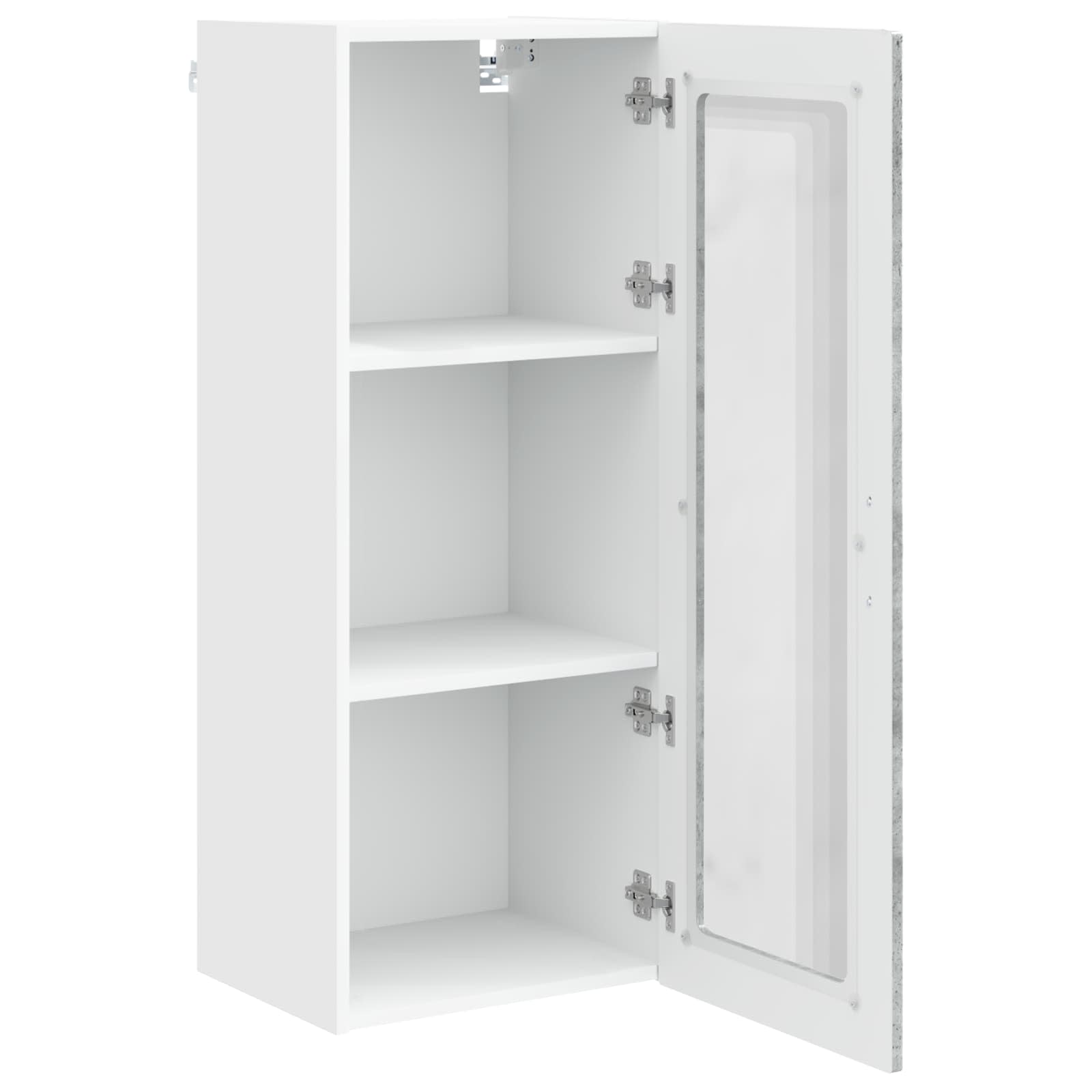 Köksskåp med hylla Betonggrå 40 x 31 x 100 cm Konstruerat trä