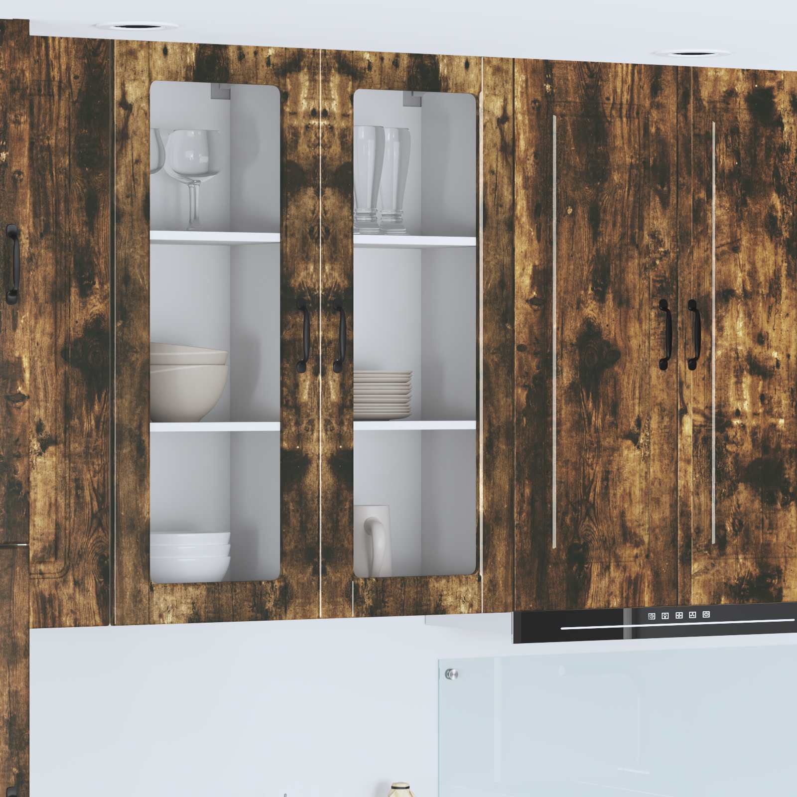 Köksskåp med hylla Rökt ek 40 x 31 x 100 cm Konstruerat trä