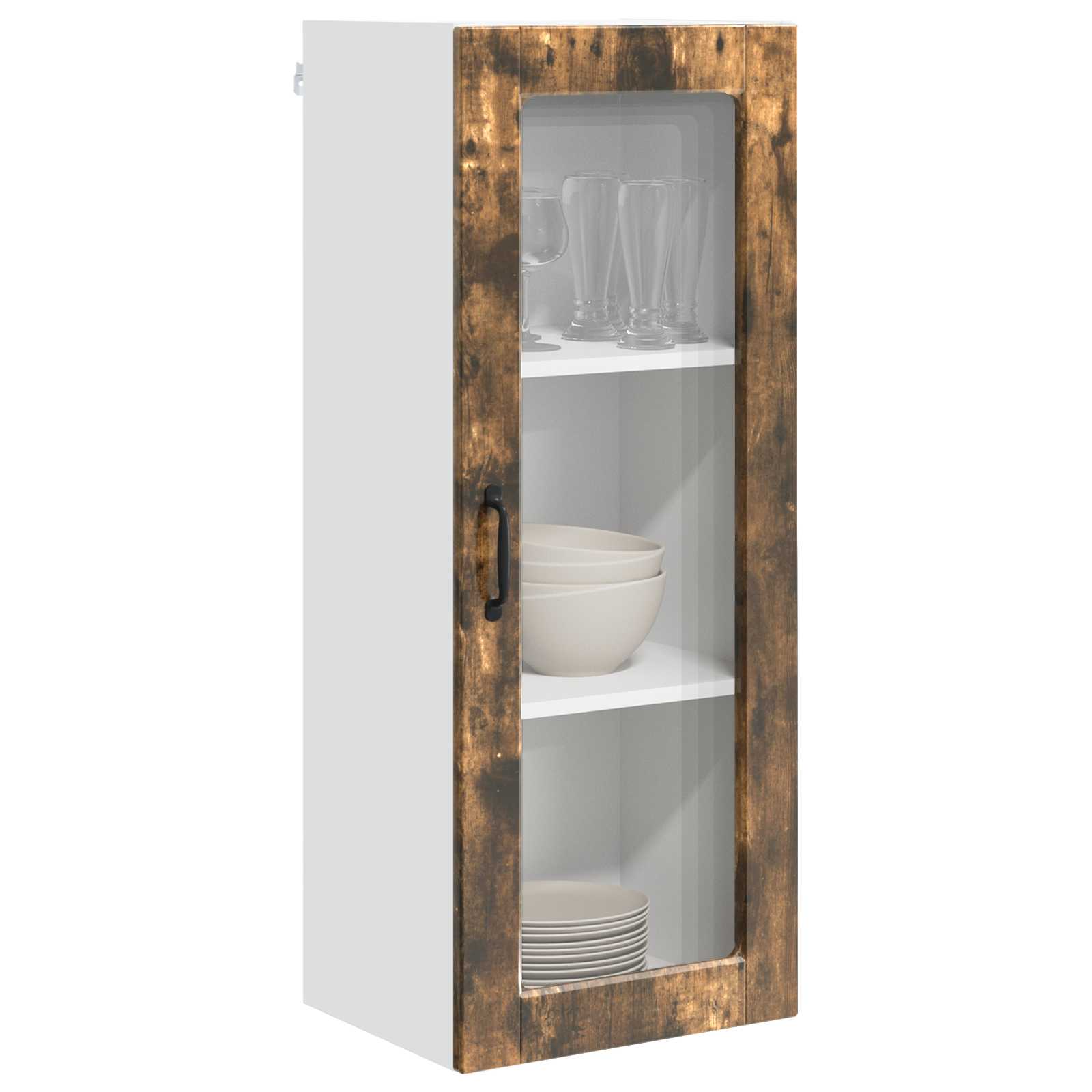 Köksskåp med hylla Rökt ek 40 x 31 x 100 cm Konstruerat trä