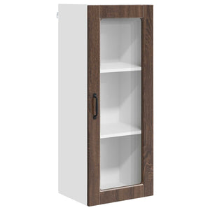 Köksskåp med hylla Brun Ek 40 x 31 x 100 cm Konstruerat trä