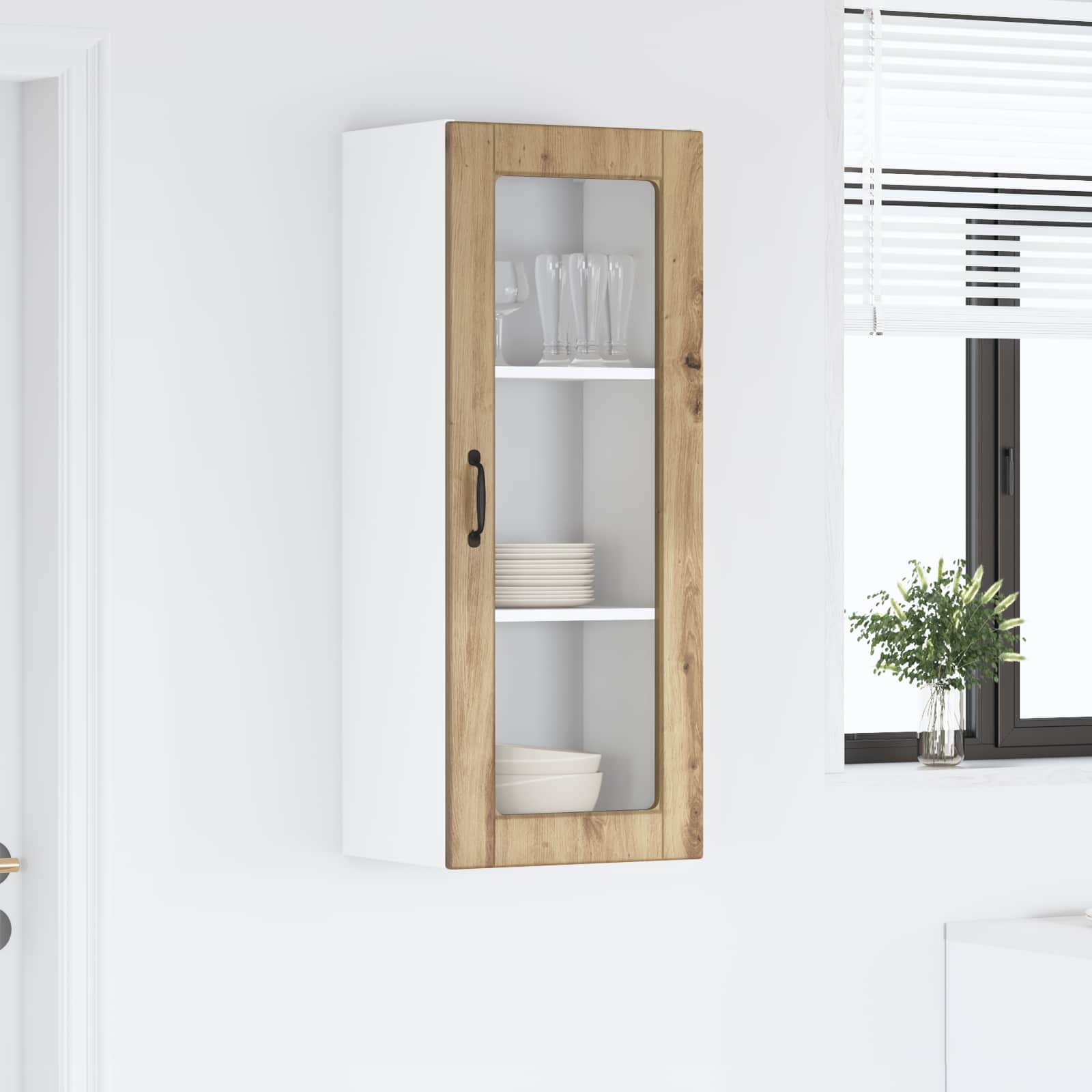 Köksskåp med hylla Artisan Ek 40 x 31 x 100 cm Konstruerat trä