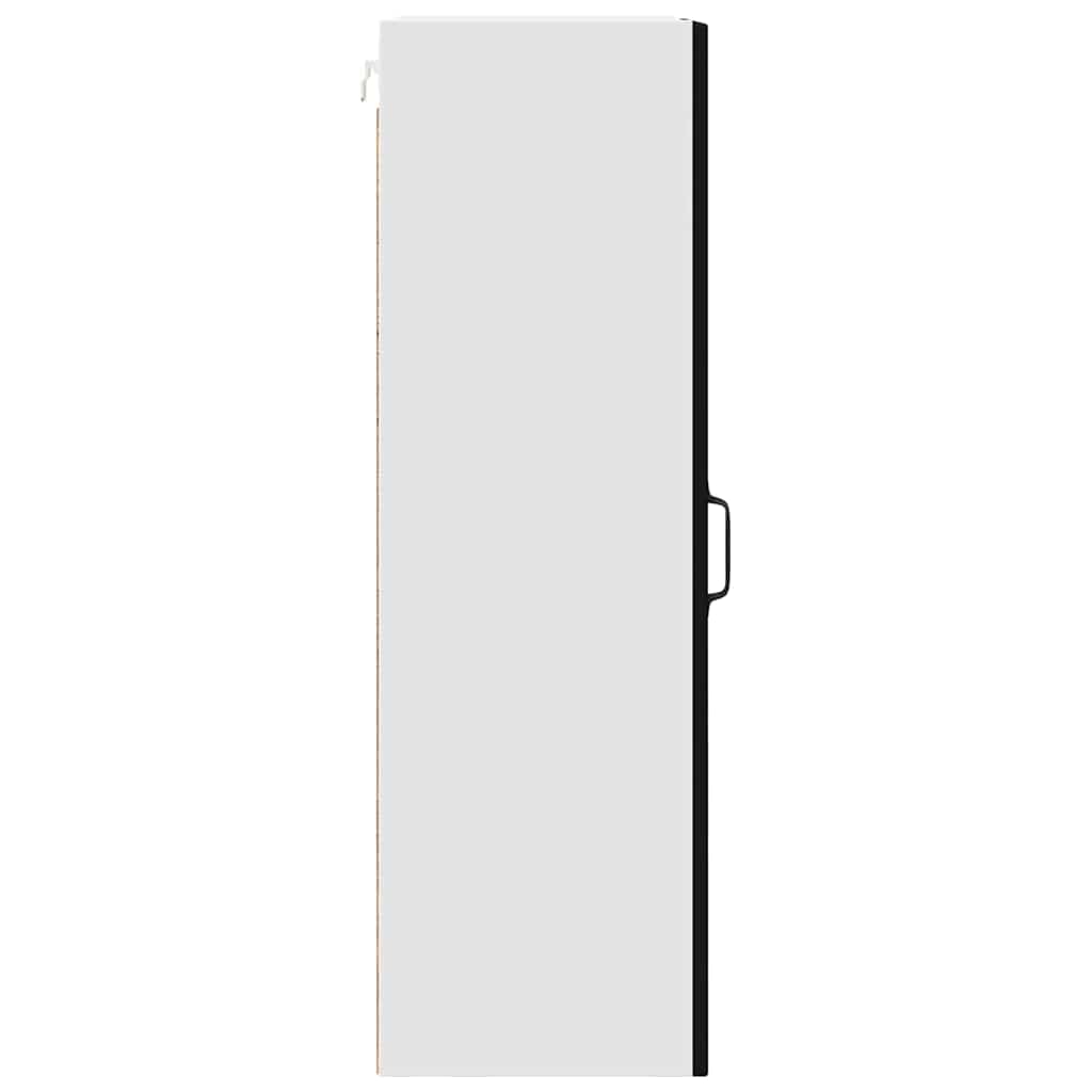 Köksskåp med hylla Svart 30 x 31 x 100 cm Konstruerat trä