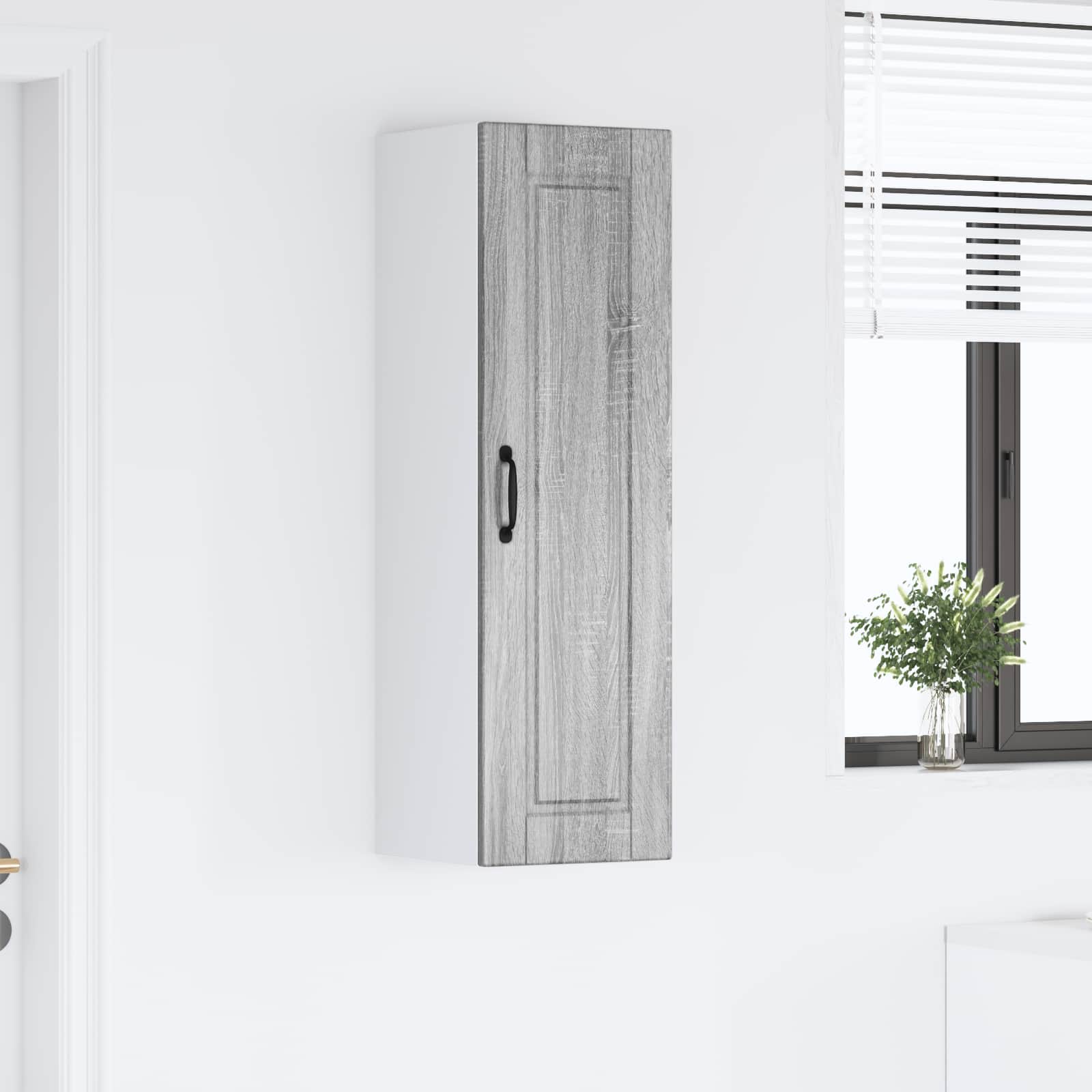 Köksskåp med hylla Grå Sonoma 30 x 31 x 100 cm Konstruerat trä