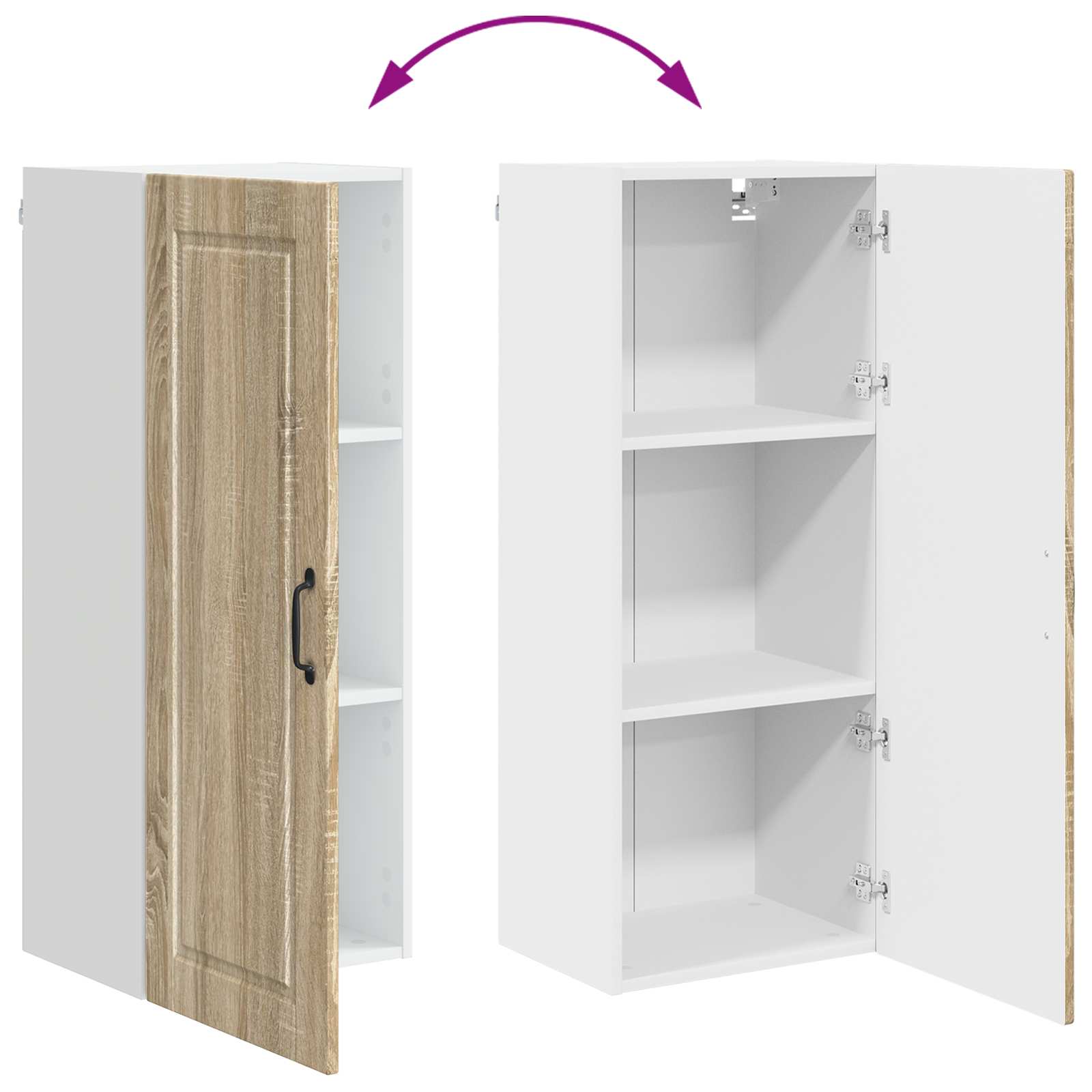 Köksskåp med hylla Sonoma-ek 40 x 31 x 100 cm Konstruerat trä