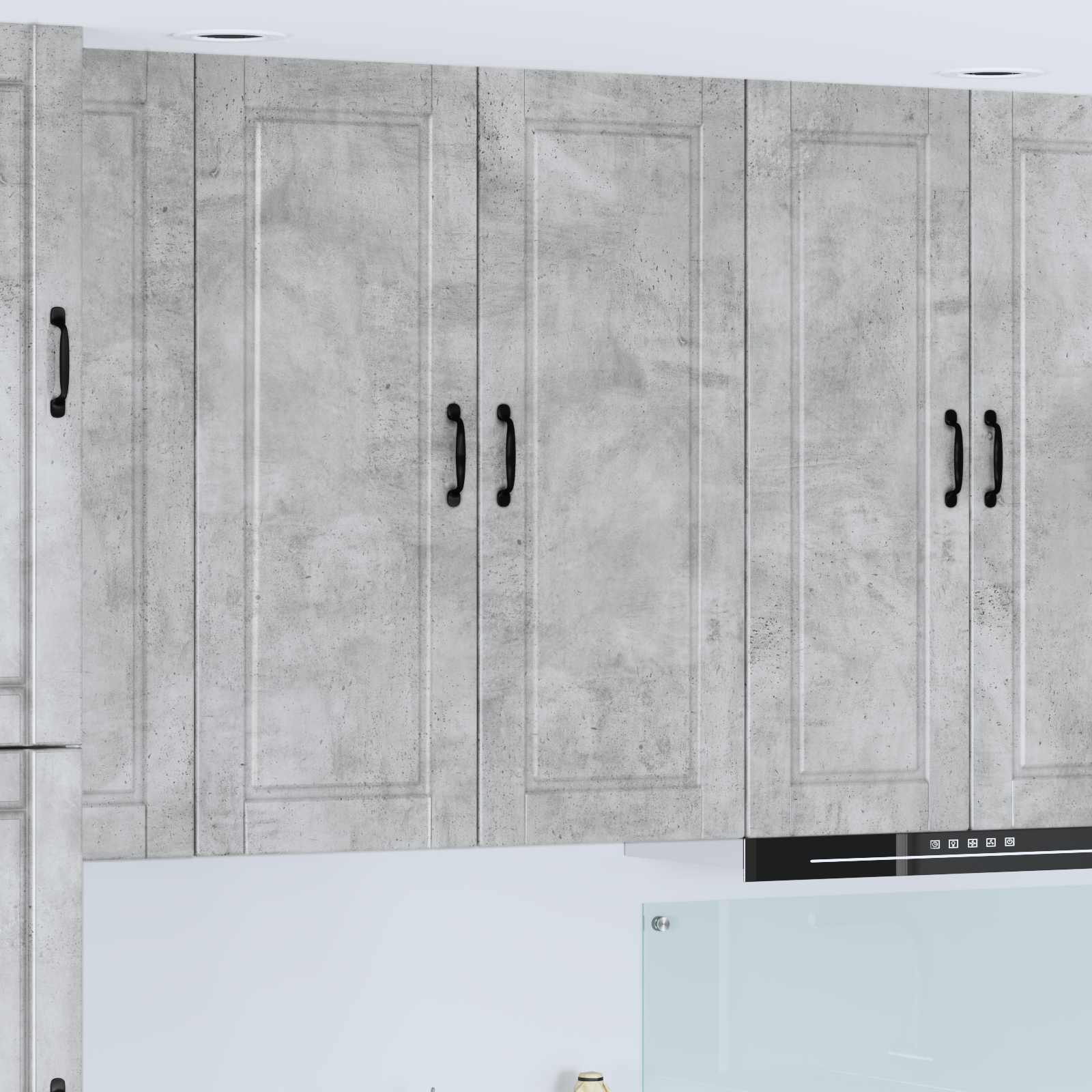 Köksskåp med hylla Betonggrå 40 x 31 x 100 cm Konstruerat trä