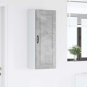 Köksskåp med hylla Betonggrå 40 x 31 x 100 cm Konstruerat trä