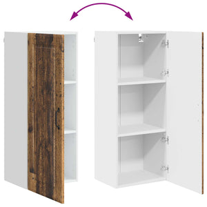 Köksskåp med hylla Gammalt trä 40 x 31 x 100 cm Konstruerat trä